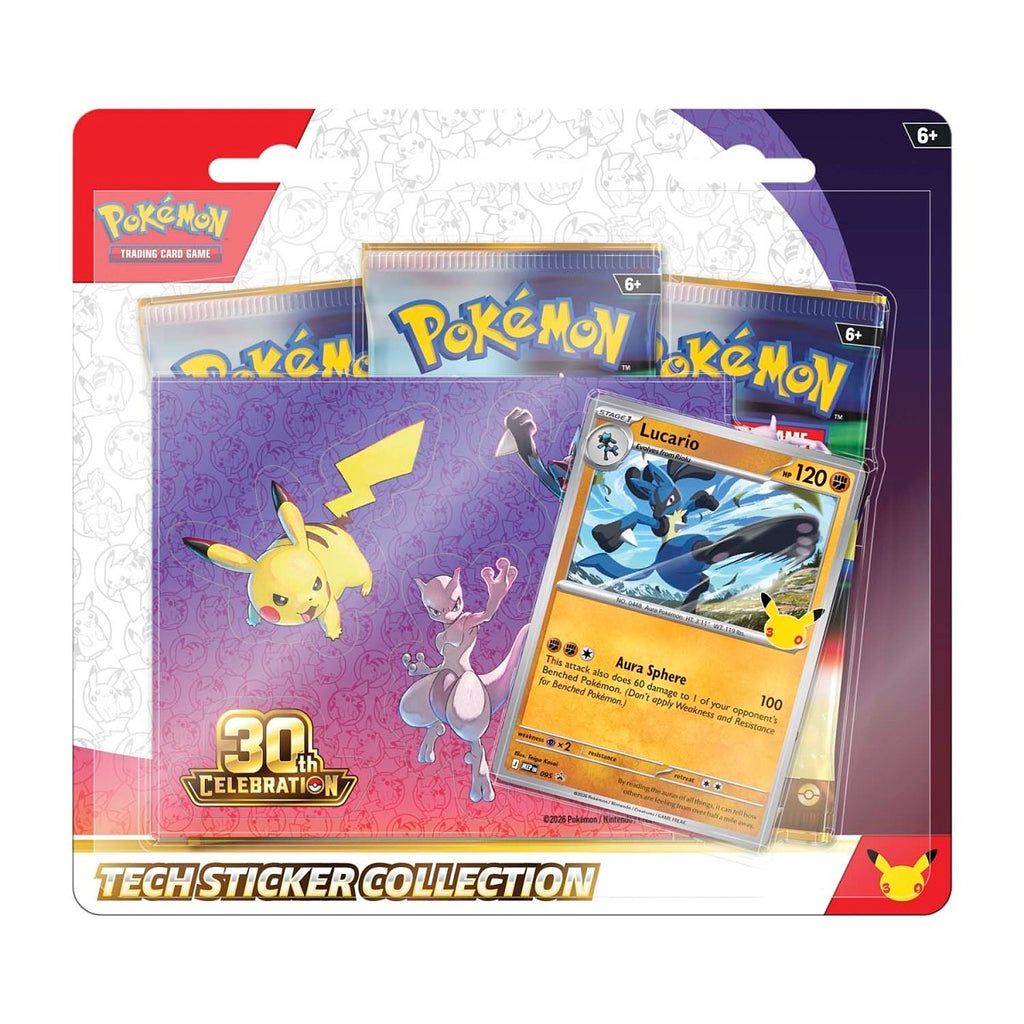 (PREORDER) Pokémon: 30th Celebration Tech Sticker Collection (Assorted)