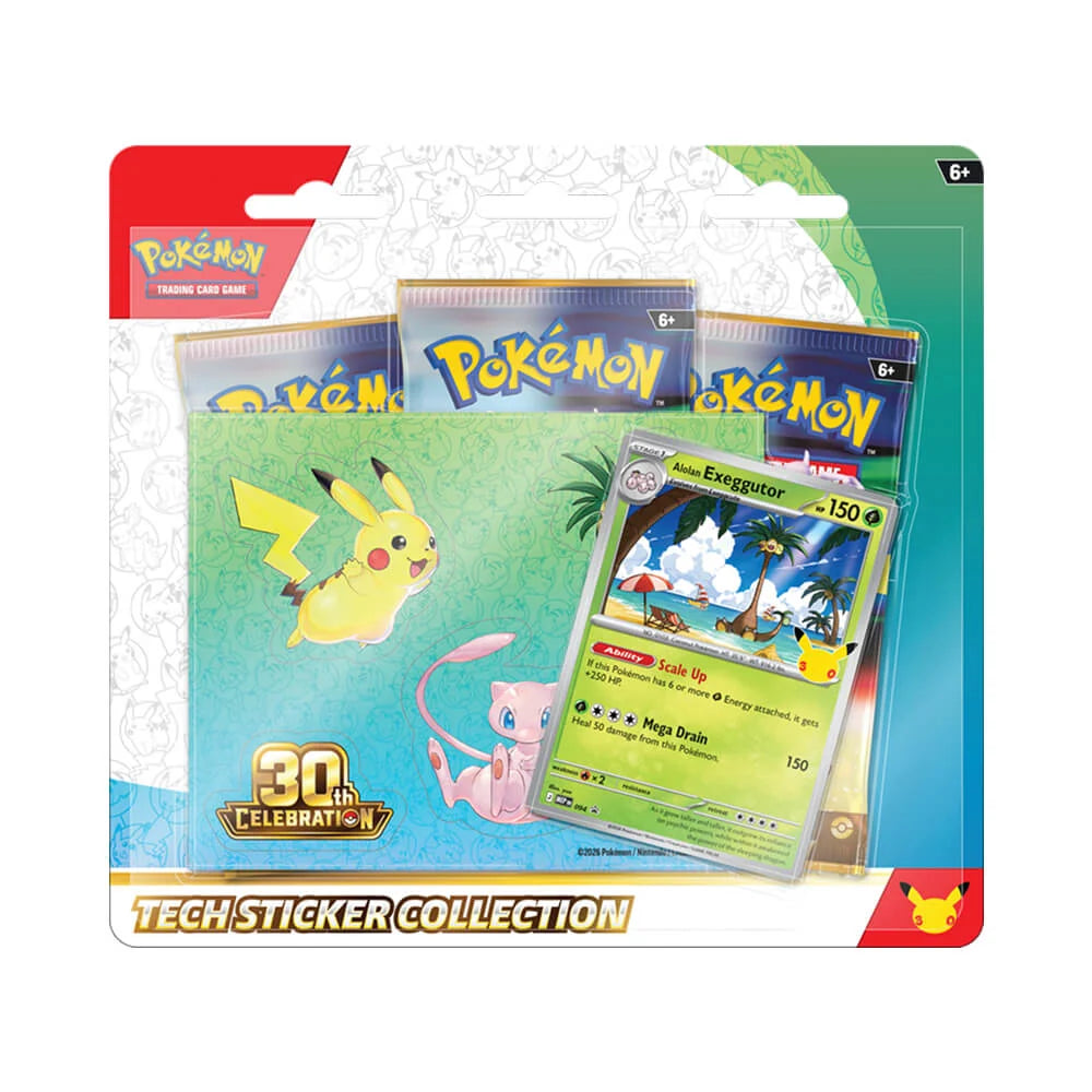 (PREORDER) Pokémon: 30th Celebration Tech Sticker Collection (Assorted)