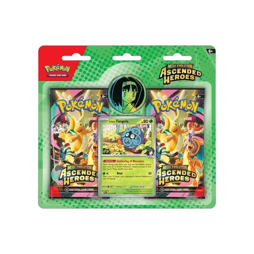 Pokémon: Mega Evolution—Ascended Heroes 2 Pack Blister Collection (Assorted)
